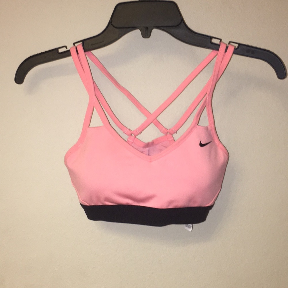Nike pink sports bra